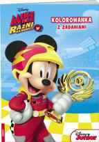 Okładka książki Miki i Raźni Rajdowcy Kolorowanka z zadaniami