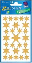 Opakowanie Naklejki świąteczne złote gwiazdy