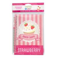 Opakowanie Notes pachnący zestaw z ołówkiem Truskawka