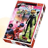 Opakowanie Puzzle 100 Przygody Ladybug i Cat Noir
