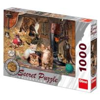Opakowanie Puzzle 1000 Sekretna kolekcja Koty DINO