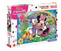 Okładka książki Puzzle 104 el. Maxi Superkolor Minnie