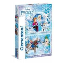 Okładka książki Puzzle 2x20 el. Kraina Lodu