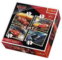 Opakowanie Puzzle 4w1 Gotowi do wyścigu TREFL