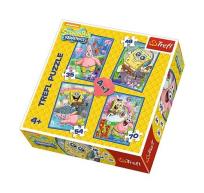 Opakowanie Puzzle 4w1SpongeBob i Patryk