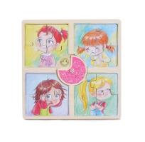 Opakowanie Puzzle Emocje dziewczynka 4x4