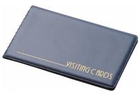 Opakowanie Wizytownik na 24 wizytówki lub karty magnetyczne pvc granat