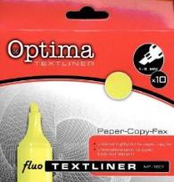 Opakowanie Zakreślacz żółty (10szt) OPTIMA