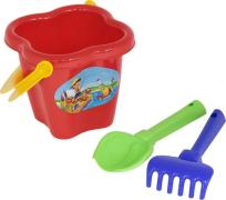 Opakowanie Zestaw do piasku nr 24 wiaderko-kwiatek średnie mix