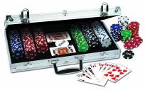 Opakowanie Zestaw do pokera 300 żetonów w walizce