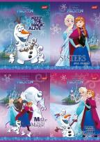 Opakowanie Zeszyt A5 w kratkę 16 kartek Kraina Lodu 15 sztuk mix