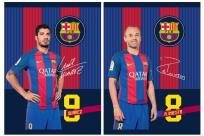 Opakowanie Zeszyt A5/60k linia FC Barcelona 5 (10szt) ASTRA
