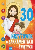 Okładka książki 30 krzyżówek o sakramentach świętych