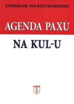 Okładka książki Agenda Paxu na KUL-u