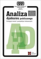 Okładka książki Analiza dyskursu publicznego
