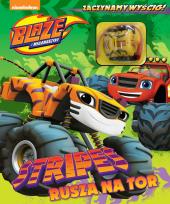 Okładka książki Blaze i megamaszyny.Stripes rusza na tor + POJAZD zabawka