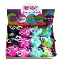 Opakowanie Brelok Pompon futrzak w okularach