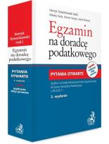 Okładka książki Egzamin na doradcę podatkowego Pytania otwarte