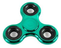 Opakowanie Fidget Spinner stalowy połysk metaliczny zielony