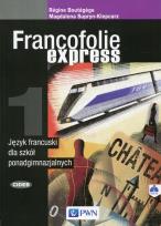 Okładka książki Francofolie express 1 Język francuski Podręcznik z płytą CD