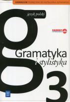 Okładka książki Gramatyka i stylistyka podręcznik gim. kl.3
