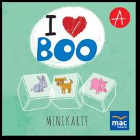 Okładka książki I love Boo. Język angielski poziom A. Minikarty
