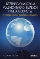 Okładka książki Internacjonalizacja polskich mikro- i małych przedsiębiorstw