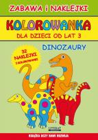 Okładka książki Kolorowanka dla dzieci od lat 3. Dinozaury