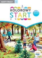 Okładka książki Kolorowy start z plusem. Karty pracy cz.1 MAC