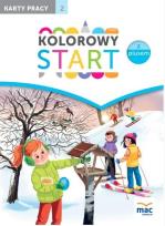 Okładka książki Kolorowy start z plusem. Karty pracy cz.2 MAC