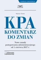 Okładka książki KPA Komentarz do zmian