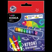 Opakowanie Kredki grafionowe 12 kolorów DERFORM