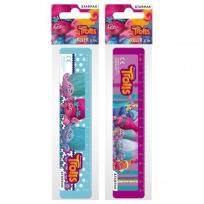 Opakowanie LINIJKA PLASTIKOWA 15CM TROLLS 379338