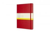 Opakowanie Notes Moleskiny XL kratka  w miękkiej  oprawie czerwony 192 strony