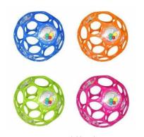 Okładka książki Oball Kuleczki z grzechotką, różne rodzaje DUMEL