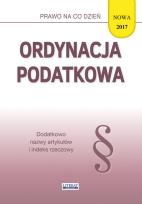 Okładka książki Ordynacja podatkowa 2017