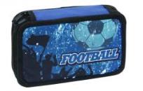 Opakowanie Piórnik dwukomorowy z wyposażeniem Football blue Street