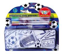 Opakowanie Piórnik Football + 4 markery