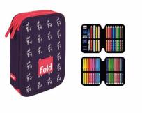 Opakowanie Piórnik MILAN 2-poziomowy z wyposażeniem FOLD