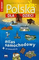 Okładka książki Polska dla dzieci atlas samochodowy