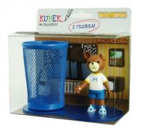 Okładka książki Przybornik biurkowy z figurką Miś Uszatek Lato