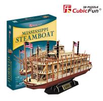 Opakowanie Puzzle 3D Statek parowy Mississippi 142 elementy