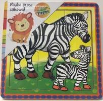 Opakowanie Puzzle drewniane małe Zebry