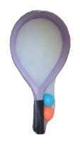 Opakowanie Rakietki siatkowe plażowe 56 cm + 2 piłeczki fioletowe