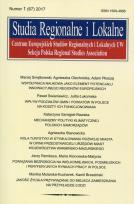 Opakowanie Studia Regionalne i Lokalne nr 1 (67) 2017