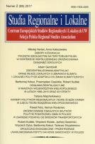 Opakowanie Studia Regionalne i Lokalne nr 2 (68) 2017