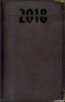 Opakowanie Terminarz 2018 B6 LUX złocony - czekoladowy