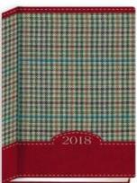 Opakowanie Terminarz 2018 - B7 Kolorowy - kratka czerwona