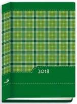 Opakowanie Terminarz 2018 - B7 Kolorowy - kratka zielona