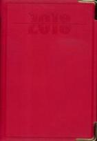 Opakowanie Terminarz 2018 - B7 Lux Złocony - czerwony